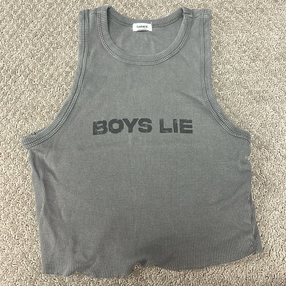 Garage Size Small Boys Lie Grey Tank